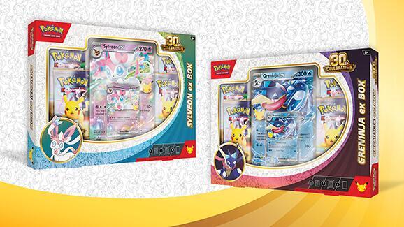 POKEMON 30TH CELEBRATION EX BOX Sylveon ex or Greninja ex