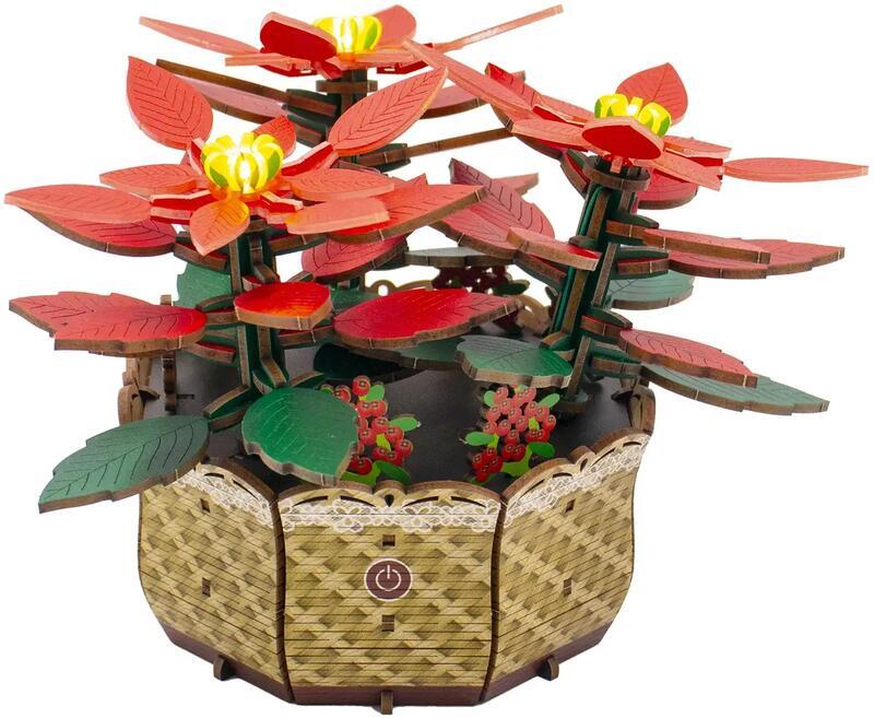 Diy Flower Light Kit: Poinsettia