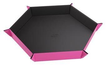 Magnetic Dice Tray Hexagonal Black/Pink